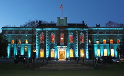 THE HAC Armoury House Blue uplit
